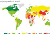 Geo-distribution of mobile malware