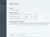 Tab Groups add-on settings