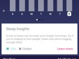 Fitbit Versa sleep pattern