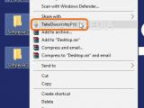 TakeOwnershipPro gets integrated into the context menu