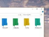 This is what colored folder icons look like in Windows 10
