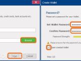 Create password wallets to store important information in Folder Lock