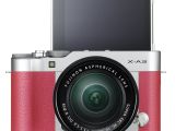 FUJIFILM X-A3 pink front view