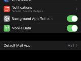 Gmail settings on iPhone