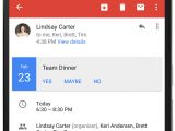 Gmail instant RSVP feature