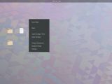 GNOME 3.30 desktop right-click context menu