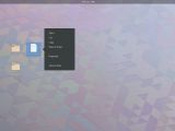 GNOME 3.30 desktop icons right-click context menu