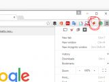 Extension icons can also be hidden in the Chrome main menu