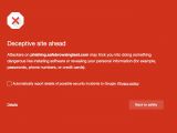 Social engineering warning page in Chrome