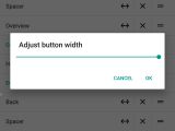 Adjust button width option