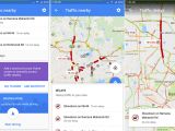 Traffic Nearby shows traffic conditions in the user's location