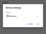 Science Journal Device Settings