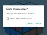 Users can delete media from messages and phone