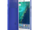 Google Pixel front & back (blue)