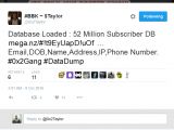 Hacker tweeting about MBS data