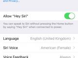 Enabling the "Hey Siri" feature