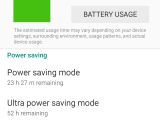 Samsung Galaxy S6 battery stats