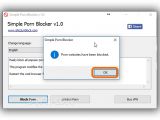 Porn websites have been successfully blocked with Simple Porn Blocker