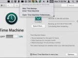 Backing up a Mac using the Time Machine app