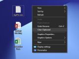 Clearing the clipboard using a context menu option