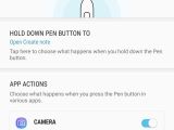 Setting up S Pen actions on the Galaxy Note 9