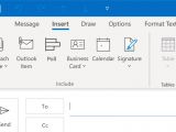 Microsoft Outlook - new poll button in the ribbon