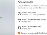 The Automatic rules pre-configured in Windows 10 April 2018 Update