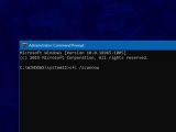 Running a scan in Command Prompt