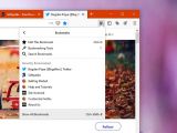 The bookmarks menu in Firefox