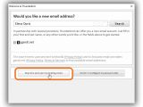 Skip this and use your existing email in Thunderbird