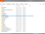 The Programs folder in a Windows 10 installation