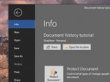 Make sure your file is stored in the cloud, otherwise the History section is locked