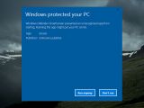 Windows Defender SmartScreen warning