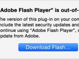 Adobe Flash Player being blocked