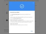 Adding Android phone as security key to a Google account