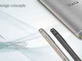 HTC One M9+ Aurora Edition has a sleek design