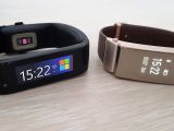Microsoft Band and the gold version of Huawei TalkBand B2