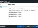 iFreeUp: Enable or disable notifications