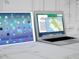 iPad Pro concept (next to MacBook Air)