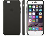 iPhone 6 Plus black leather case
