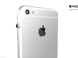 iPhone 7 in white, back view