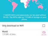 Download Wi-fi details for Offline use
