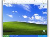 Windows XP is successfully installed in the virtual machine of VMware Workstation Player