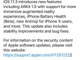 iOS 11.3 release notes