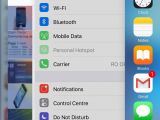 Settings grayed out in app switcher