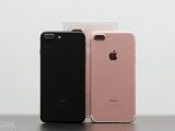 iPhone 7 Plus rear shot for Black and Rose Gold versions
