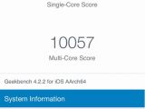 Geekbench scores when the iPhone X wasn't hot