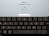 Virtual keyboard in lock screen