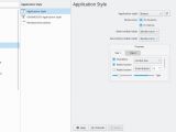 Application style and appearance Settings