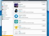 New icons in Plasma Discover package manager